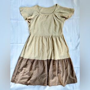 Chic Casual Two-Tone Dress